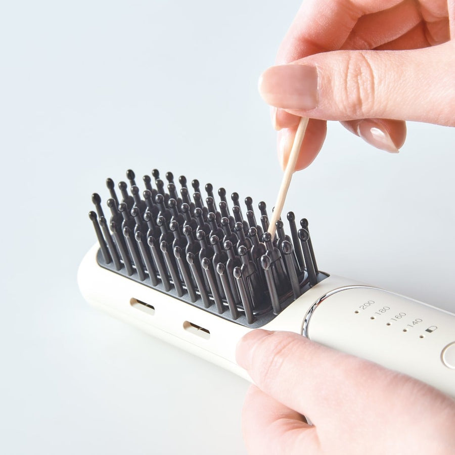Rechargeable styling heater brush