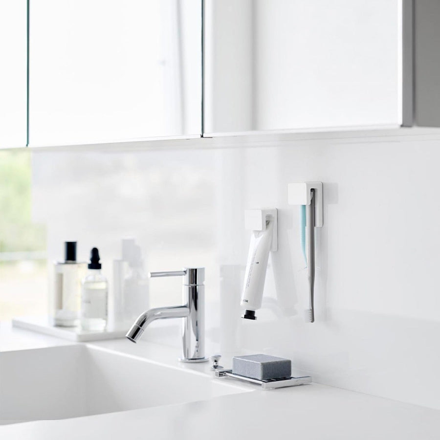 Tower Film Hook Insertion Toothbrush &amp; Tube Holder, Set of 2, W4