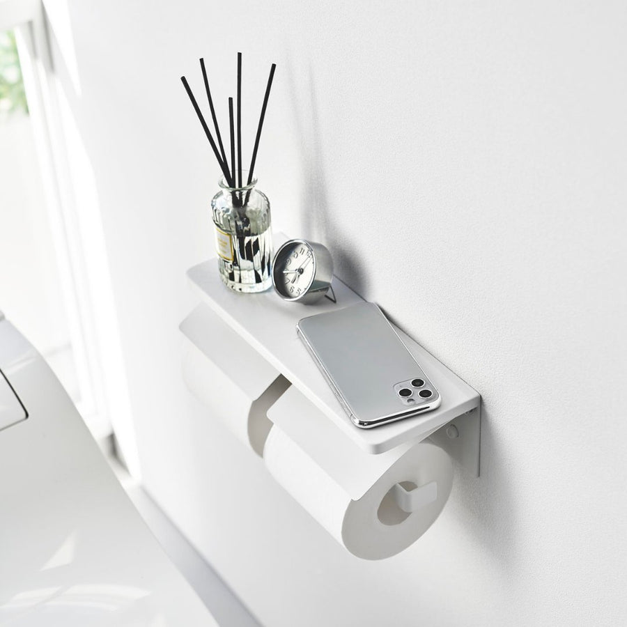 tower ウォールトイレットペーパーホルダー ダブル 石こうボード壁対応
