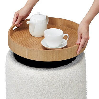 Storage stool with tray (AW19 IV)