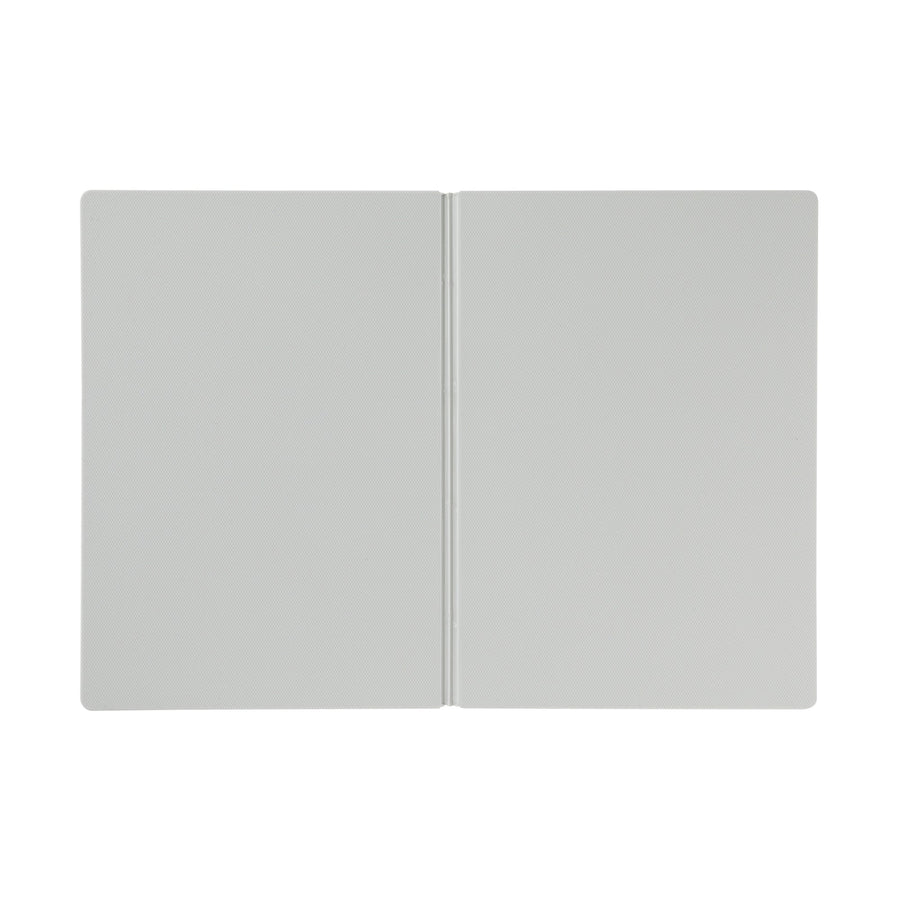 Foldable cutting board that can be hung upright to dry, grey