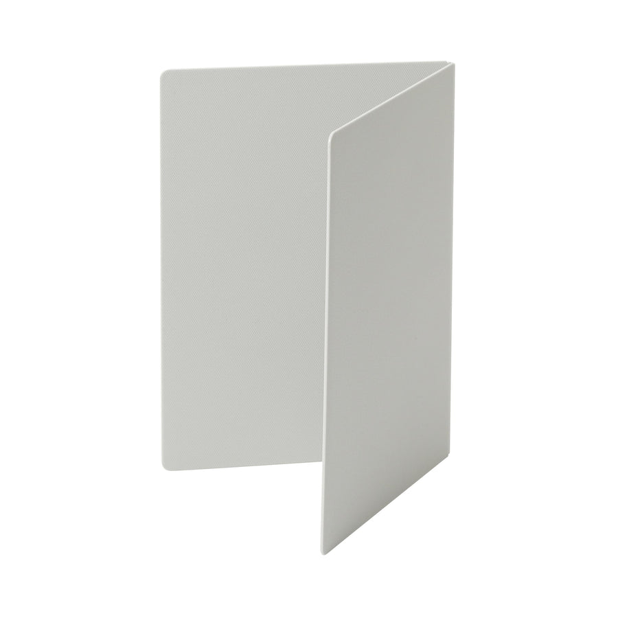 Foldable cutting board that can be hung upright to dry, grey