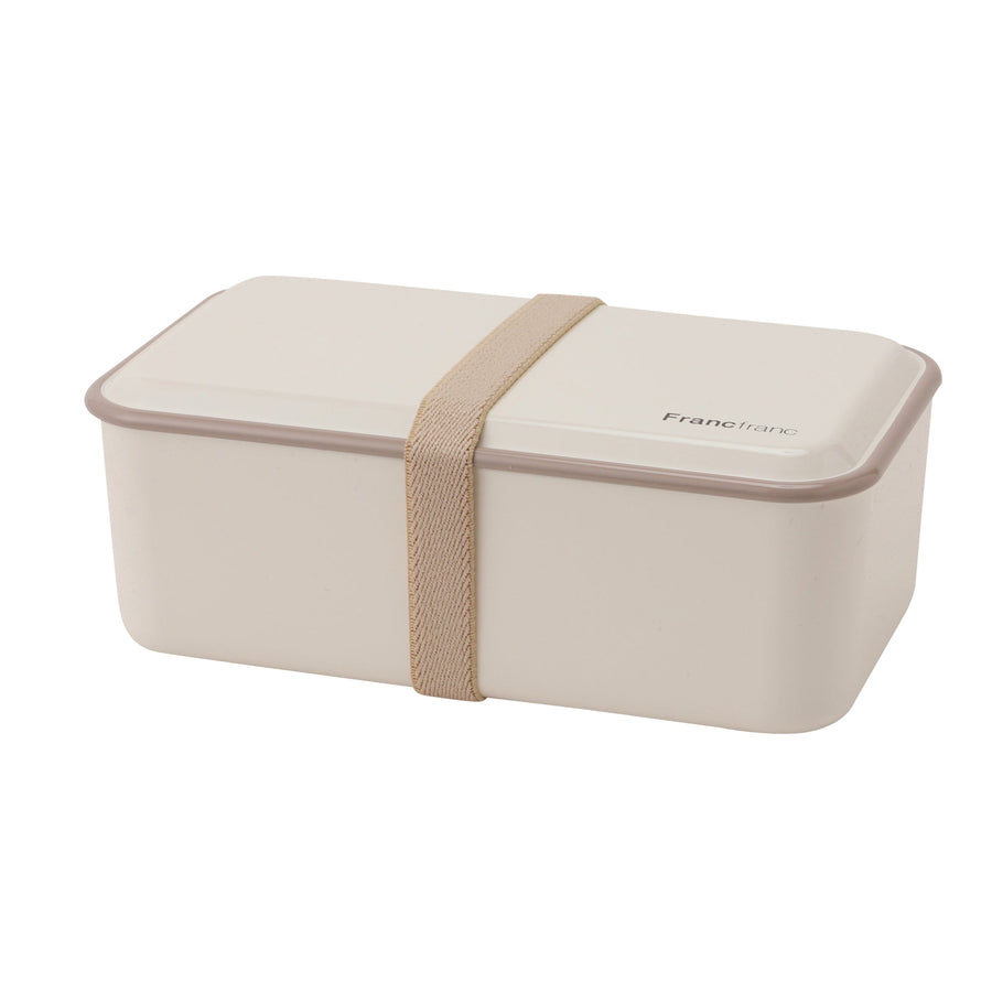 Square Wide Lunch Box White