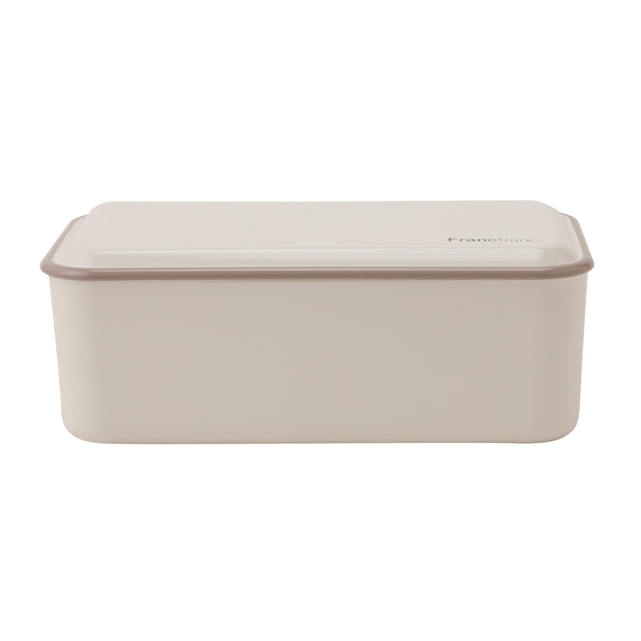 Square Wide Lunch Box White