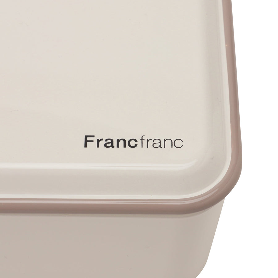 Square Wide Lunch Box White