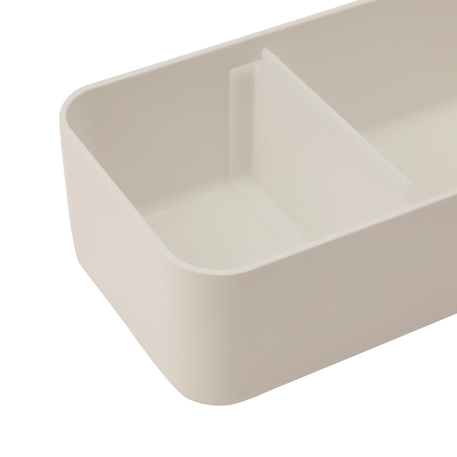 Square Wide Lunch Box White