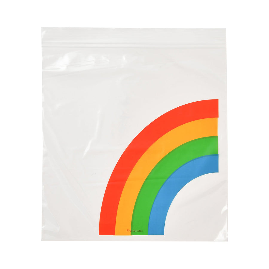 Double Zip Bag L Rainy &amp; Rainbow