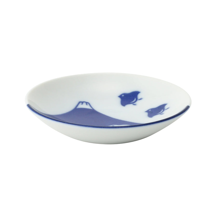 Mino Ware Condiment Plate Fuji Chidori