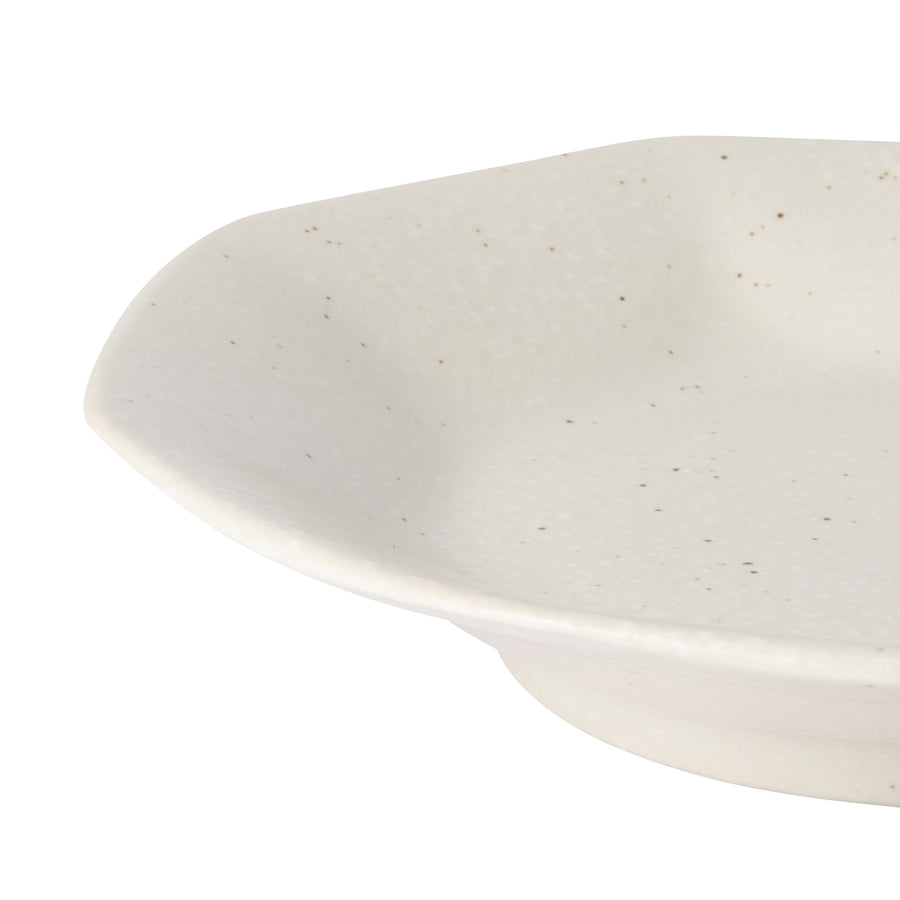 Ramen Octagonal Plate White