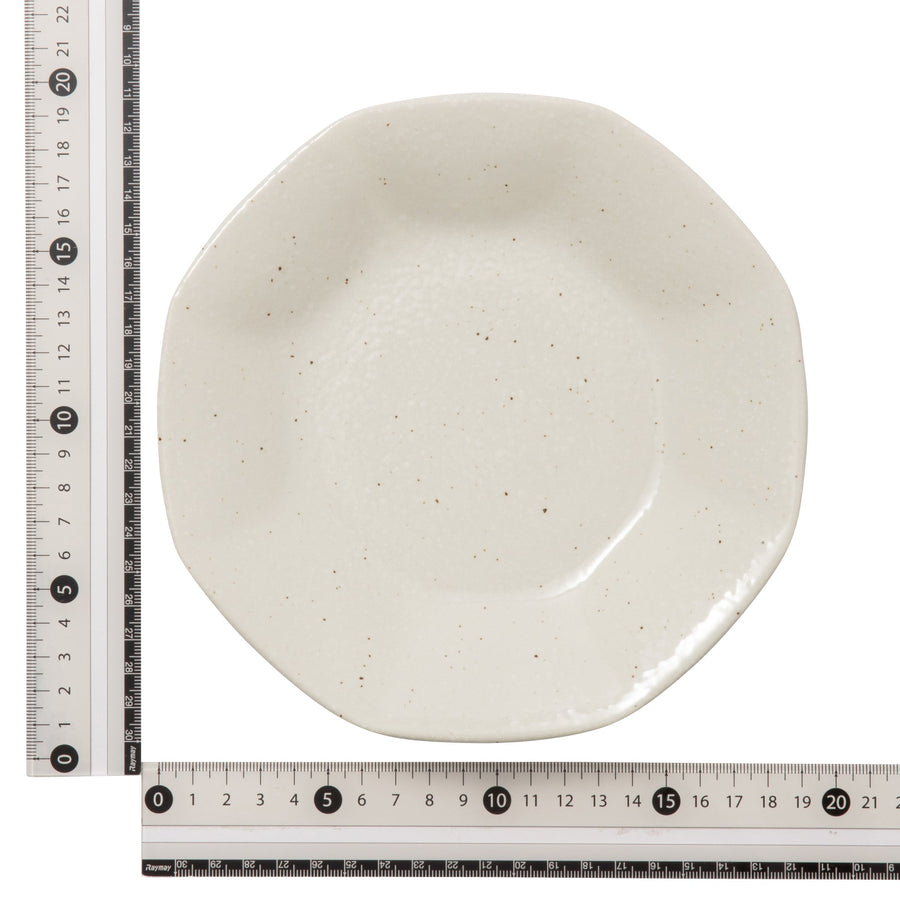 Ramen Octagonal Plate White