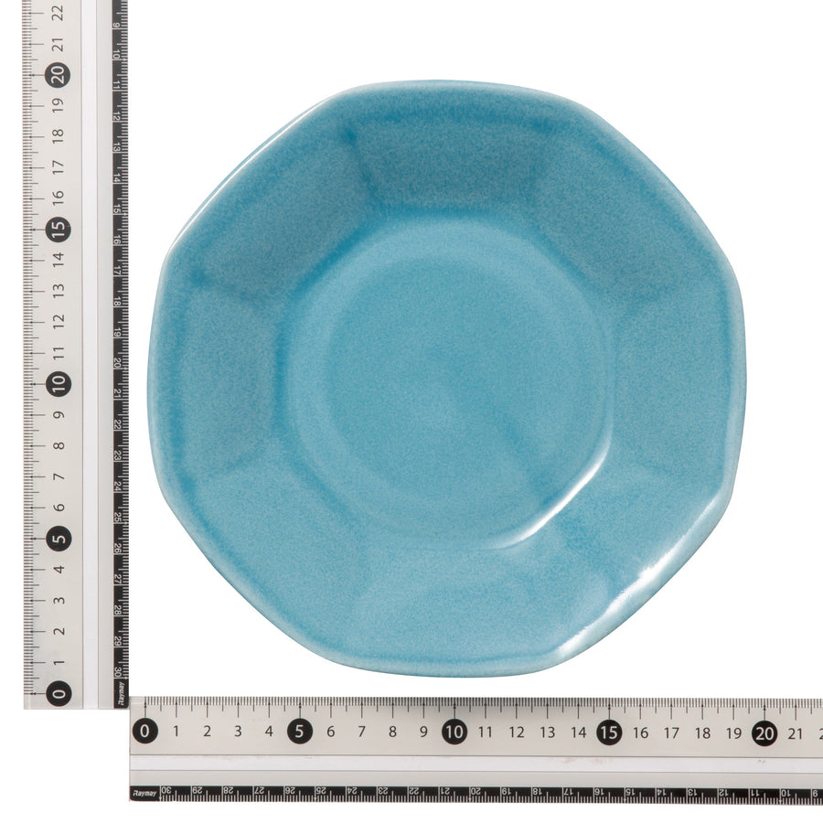 Ramen Octagonal Plate Blue