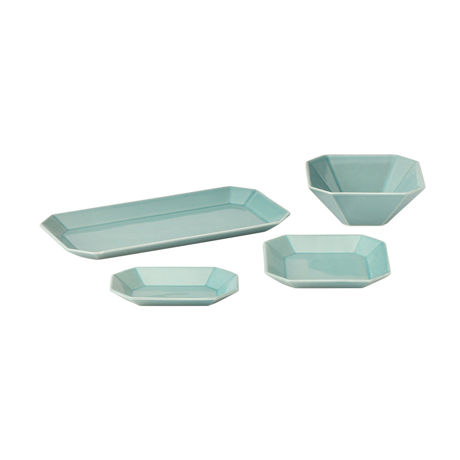 Combi Octagonal Bowl Turquoise