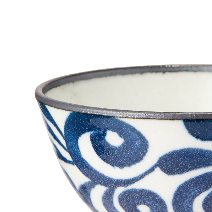 Lightweight Minoyaki Brushed Tea Bowl