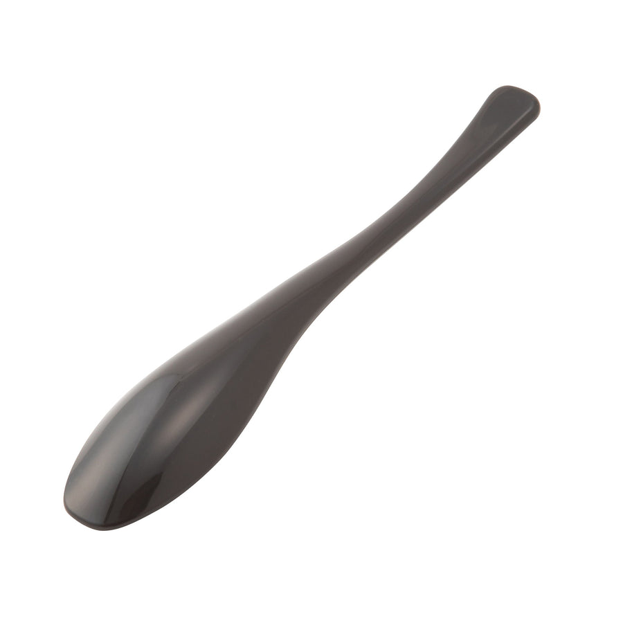 Slim PP spoon, black (set of 5)