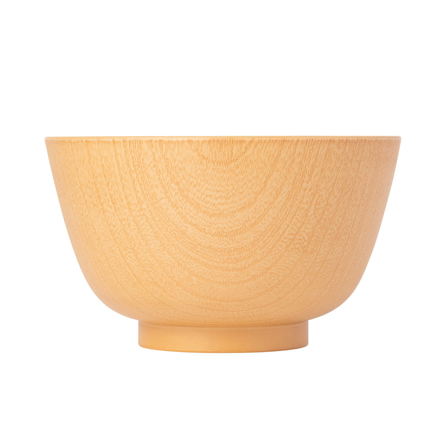 Yamanaka-nuri Kyoto-style Zelkova wood grain bowl, natural