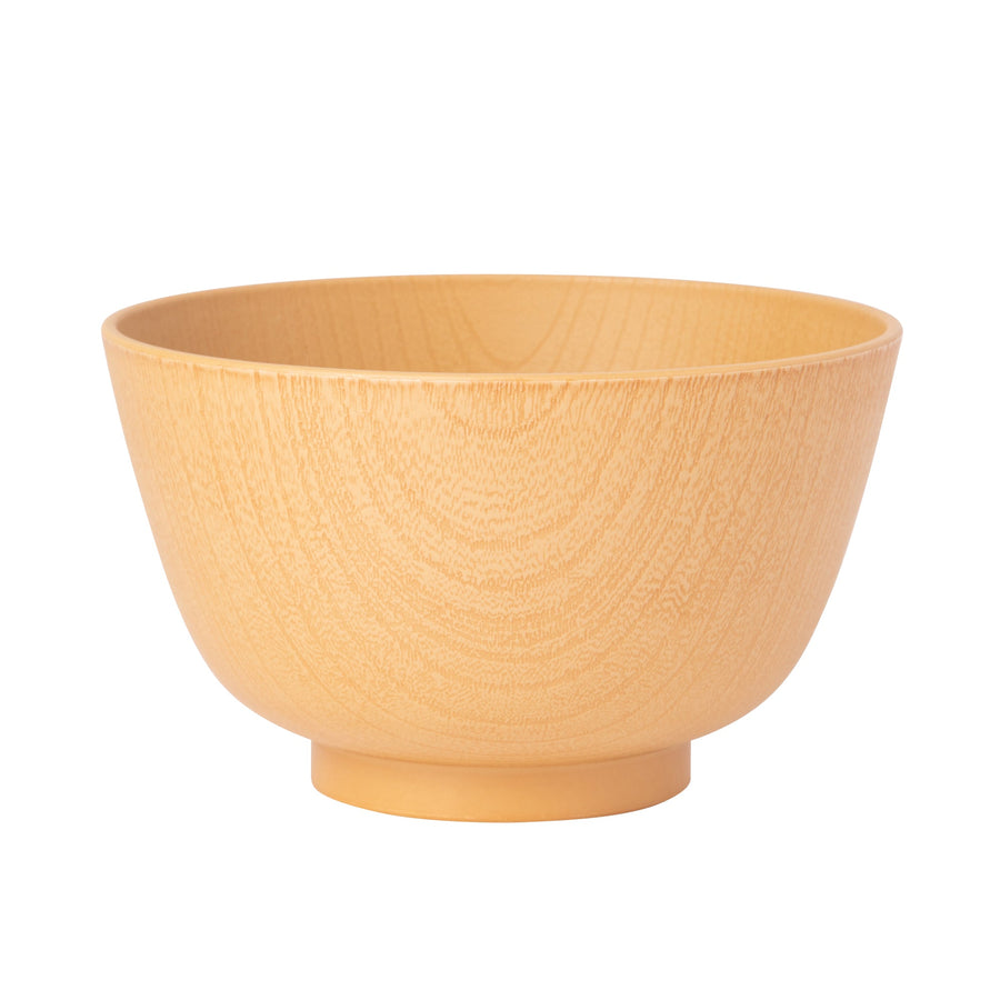 Yamanaka-nuri Kyoto-style Zelkova wood grain bowl, natural