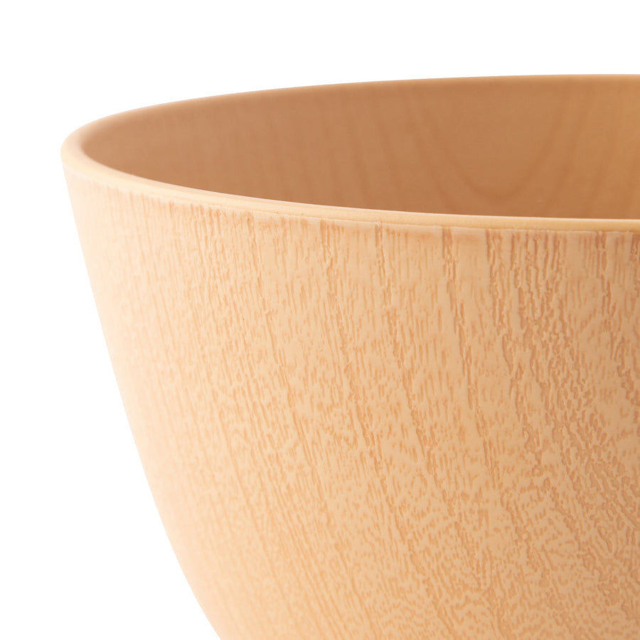 Yamanaka-nuri Kyoto-style Zelkova wood grain bowl, natural