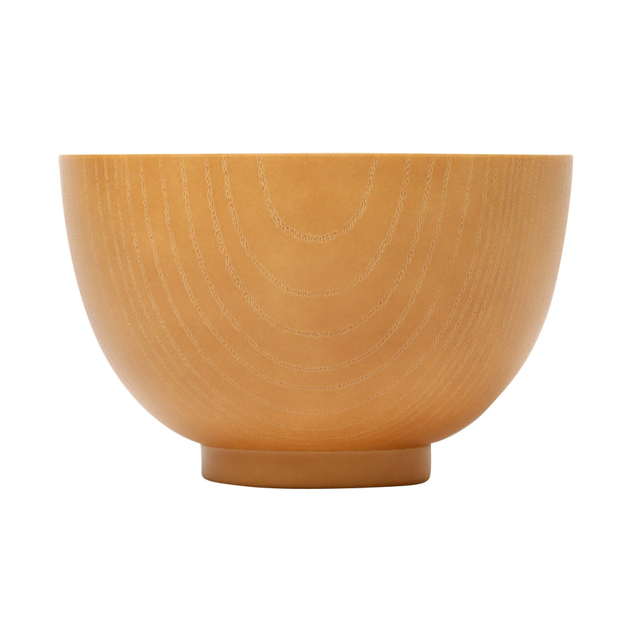 Yamanaka Lacquer Kyoto Style Wood Grain Bowl Natural