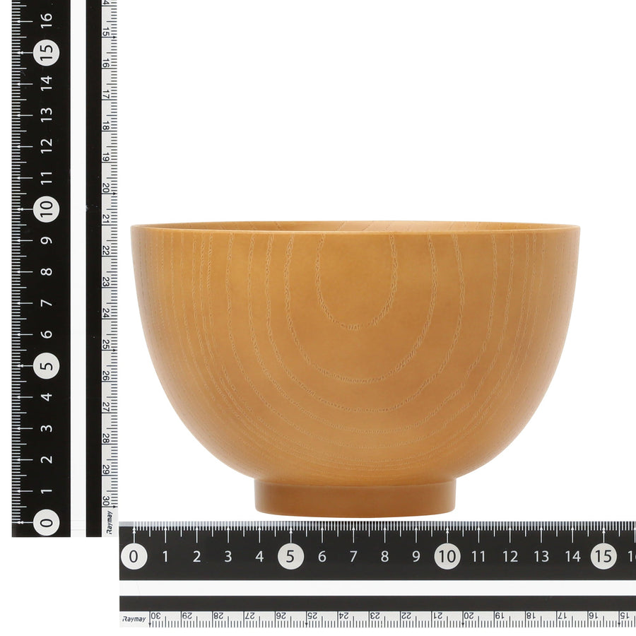 Yamanaka Lacquer Kyoto Style Wood Grain Bowl Natural