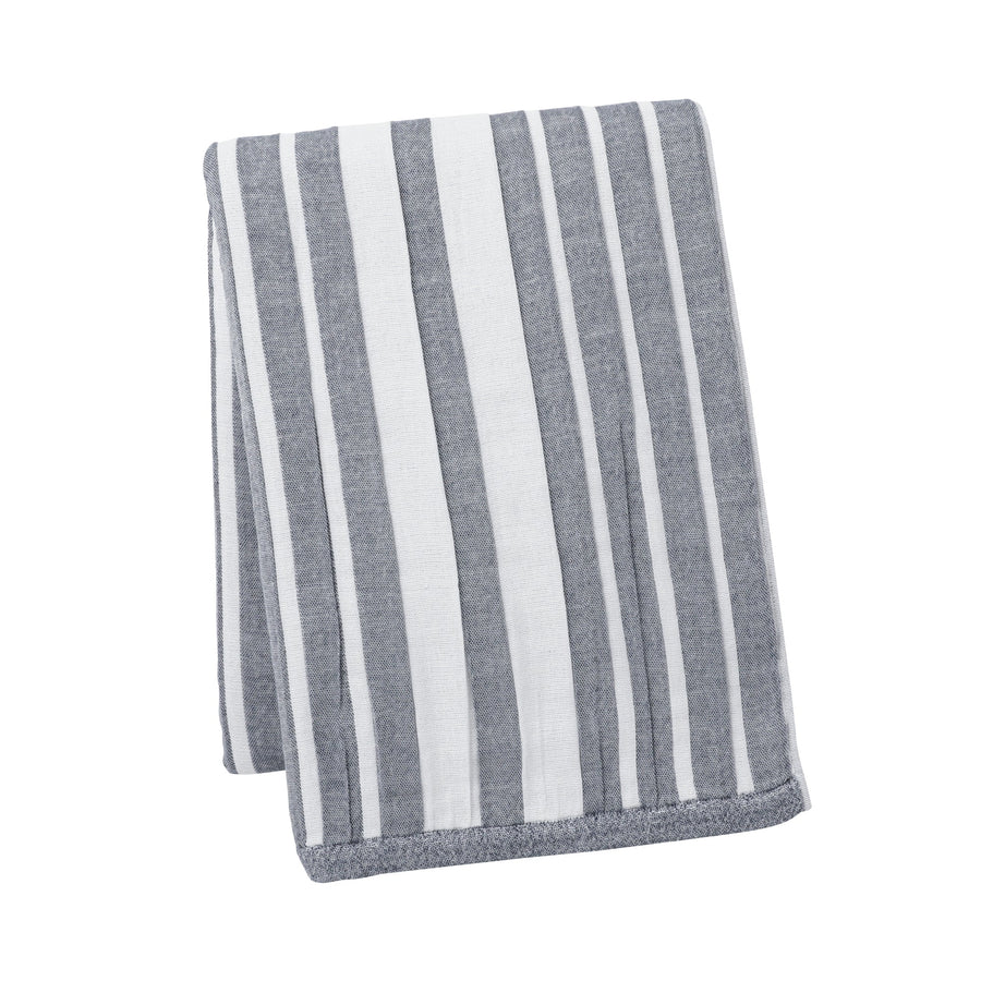 3-ply gauze blanket, single, stripe, navy