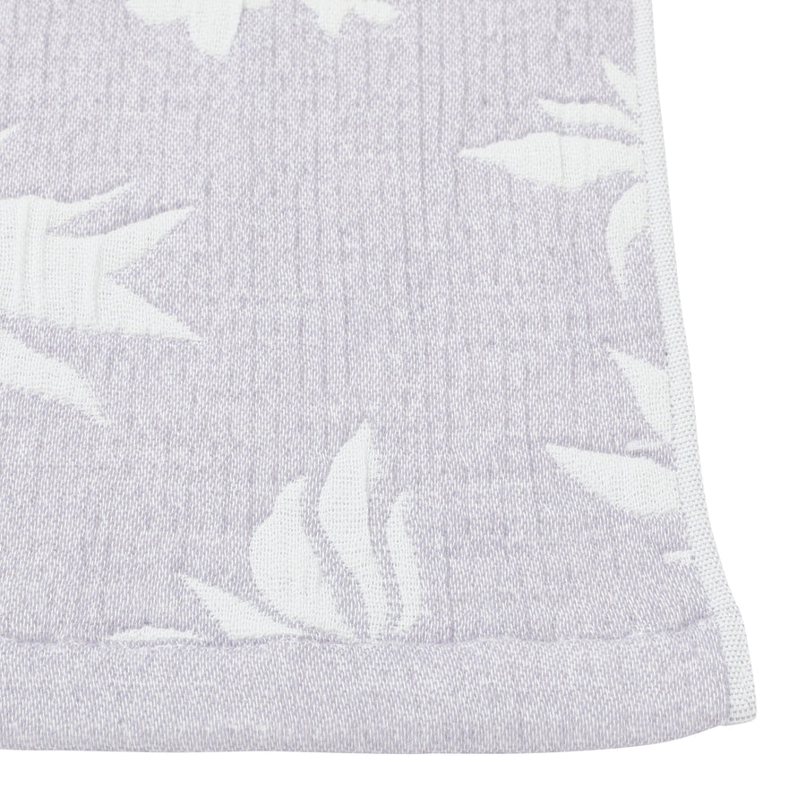 Triple Gauze Blanket, Single, Bird, Light Purple