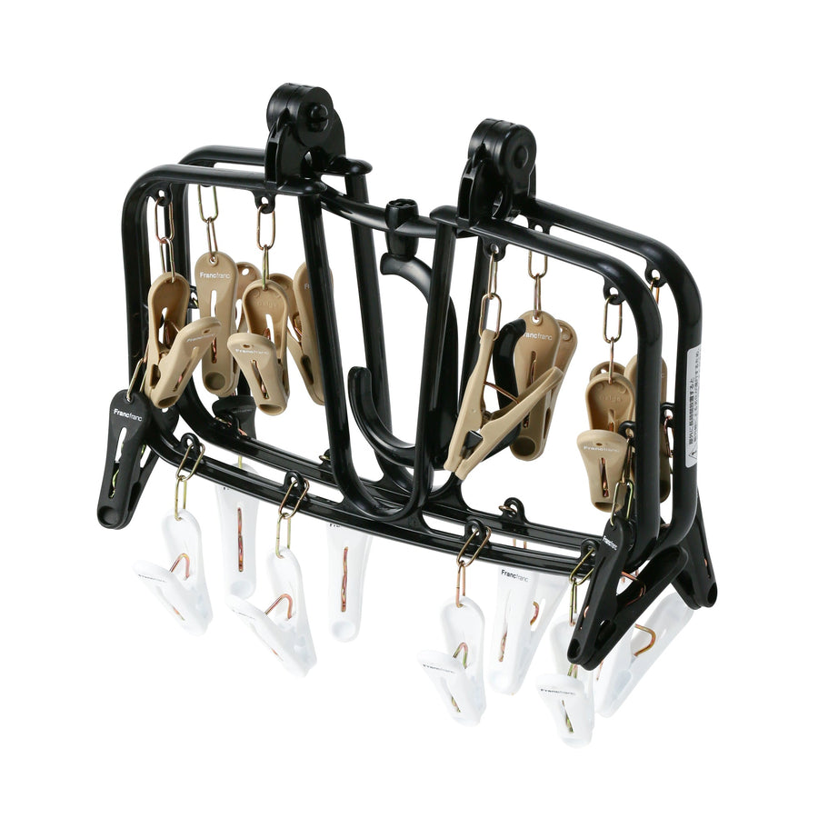 Laundry Hanger 20 Pinch Black/White