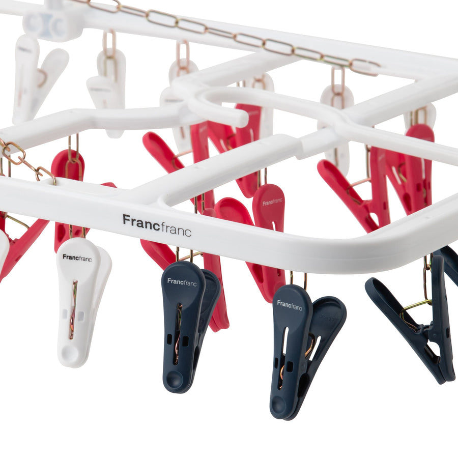 Laundry Hanger 52 Pinch White/Navy