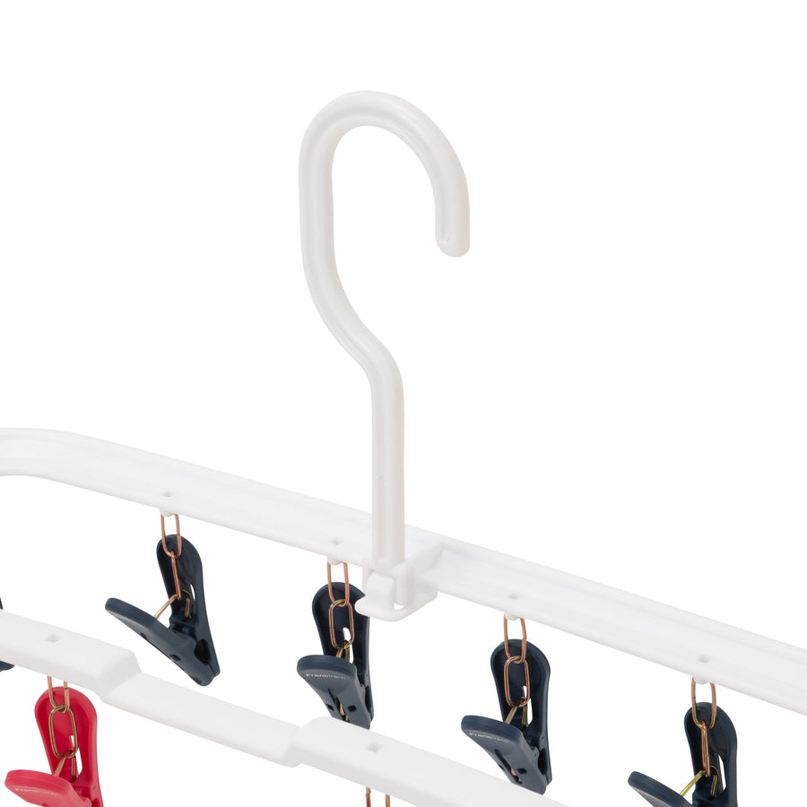 Laundry Hanger 52 Pinch White/Navy