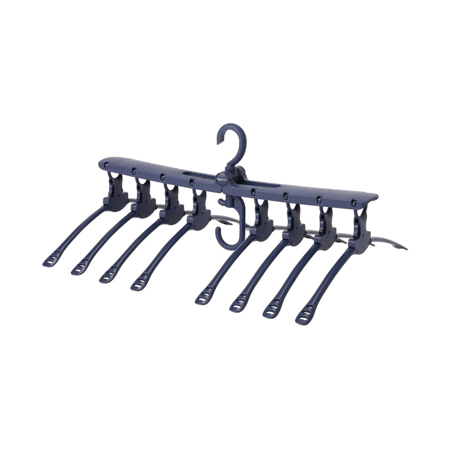 One-touch 8-piece hanger, navy