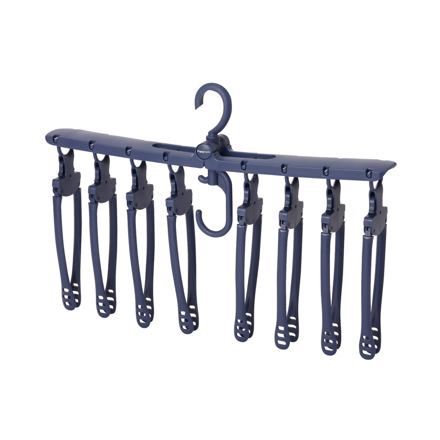 One-touch 8-piece hanger, navy