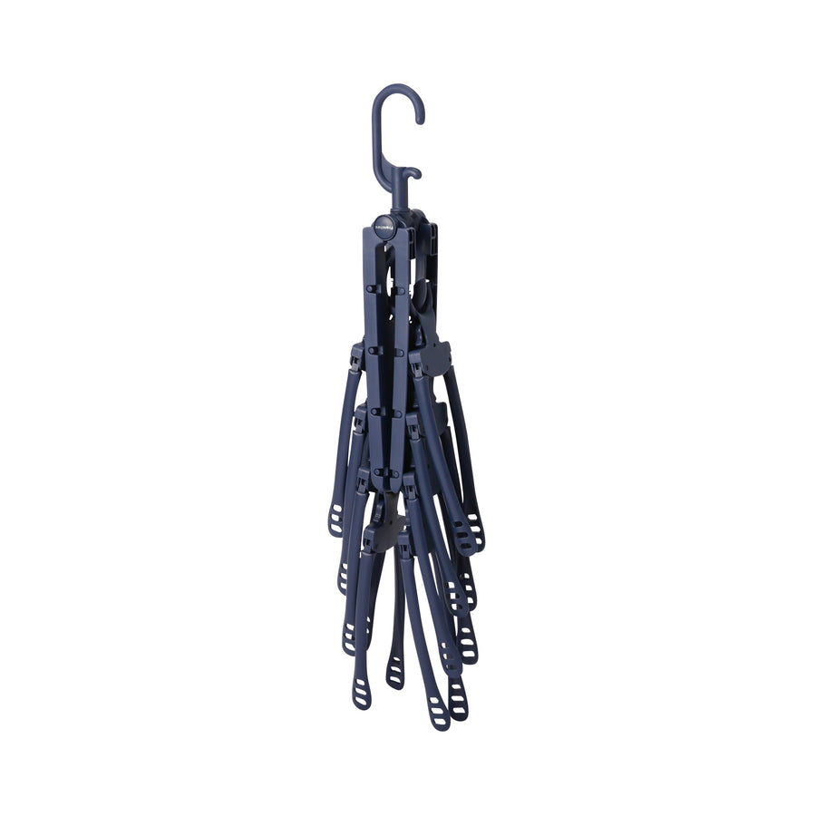 One-touch 8-piece hanger, navy