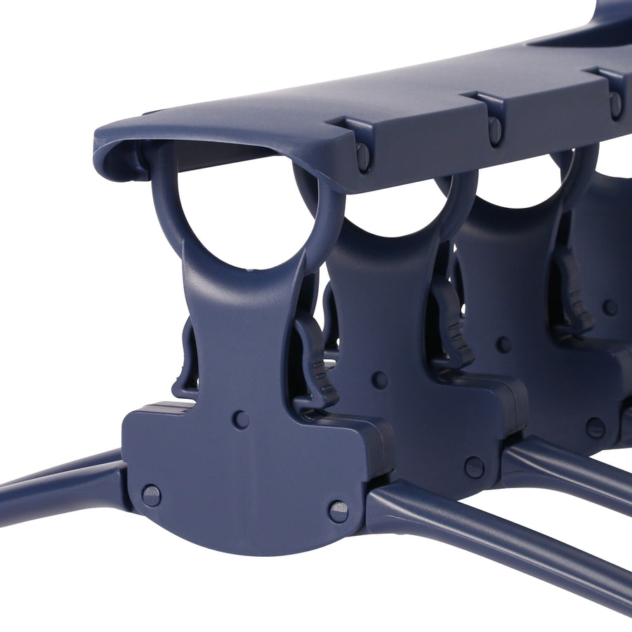 One-touch 8-piece hanger, navy