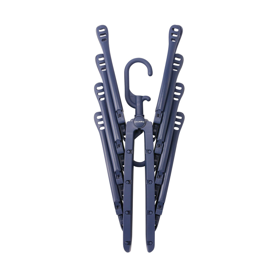 One-touch 8-piece hanger, navy