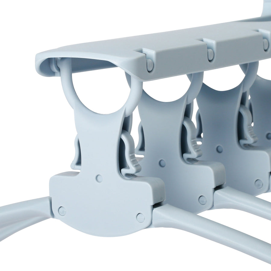 One-touch 8-piece hanger, light blue