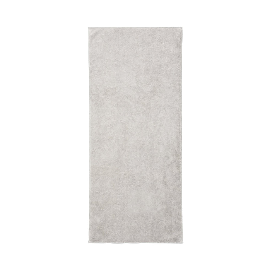 Antibacterial quick dry face towel, light grey