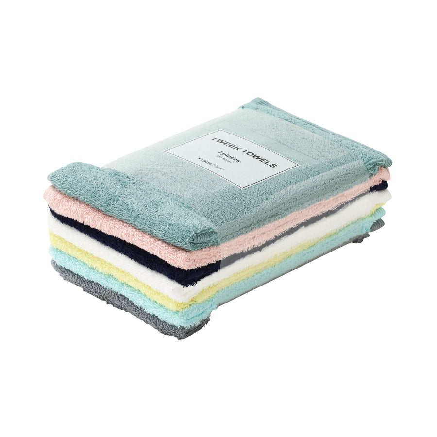 1WEEK TOWELS FRESH FACE TOWEL (7-piece set)