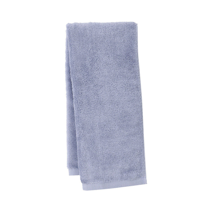 Antibacterial soft face towel, light blue