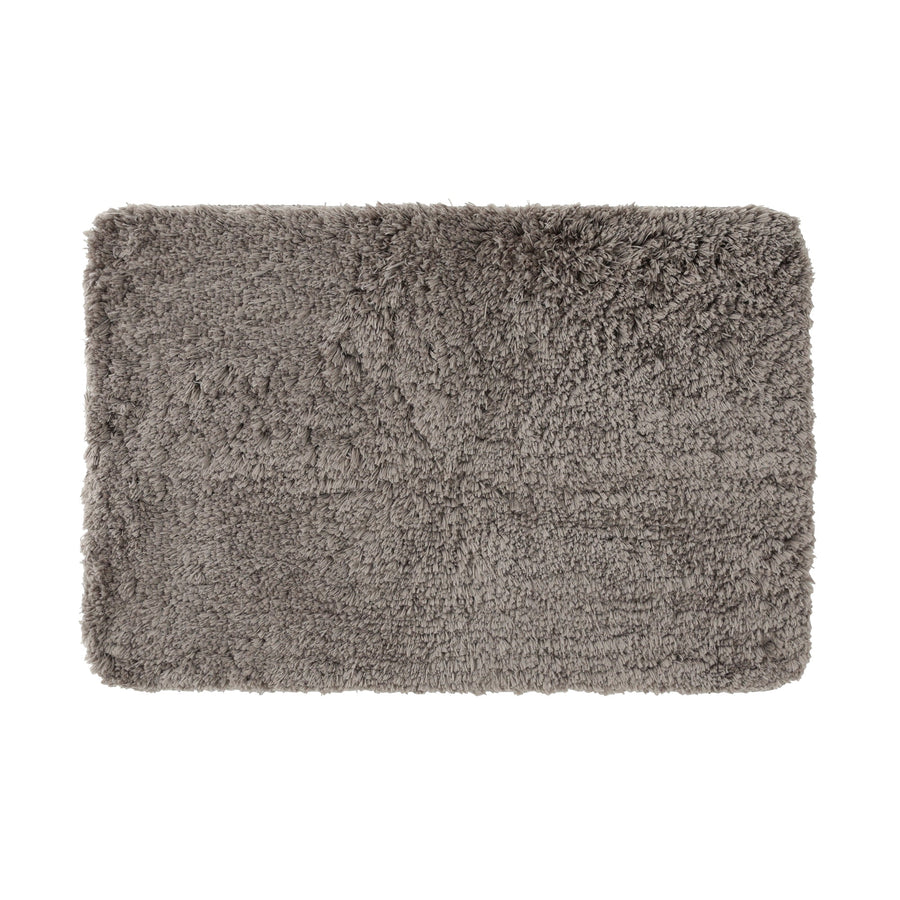 Smooth Bath Mat Grey Brown