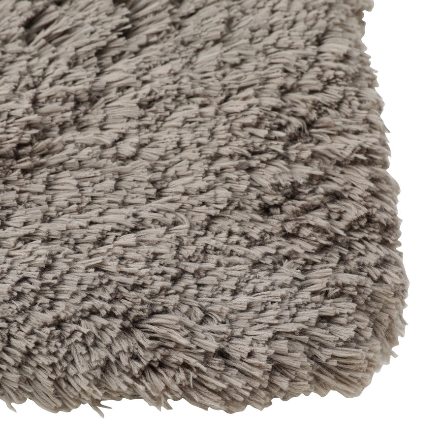 Smooth Bath Mat Grey Brown