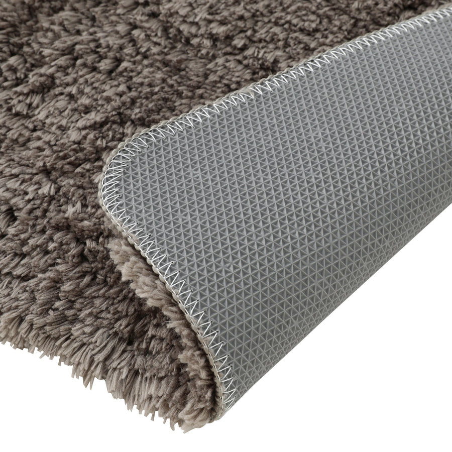 Smooth Bath Mat Grey Brown