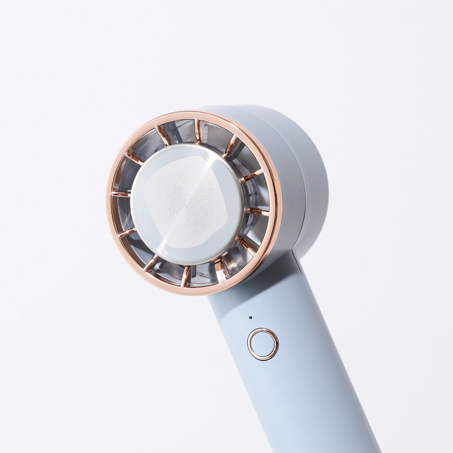 ペルチェ冷却機能ハンディファン ブルー
