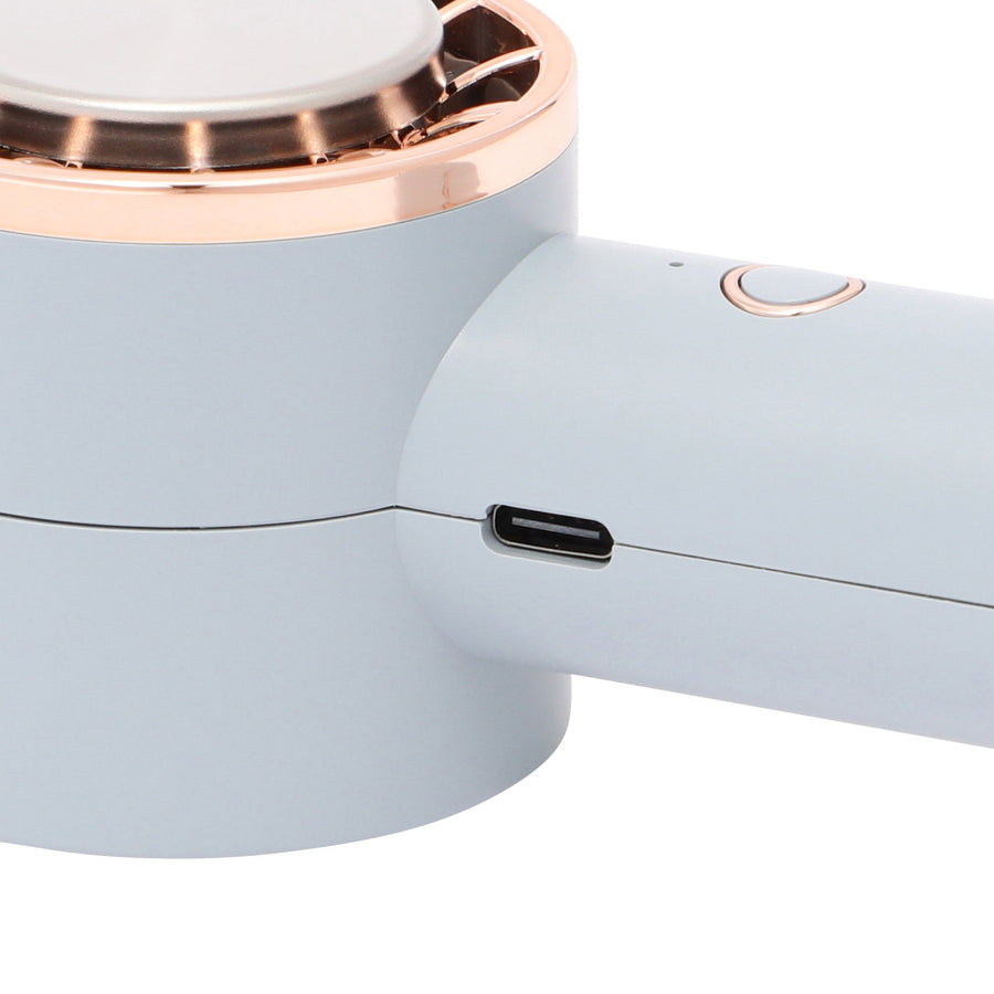 ペルチェ冷却機能ハンディファン ブルー