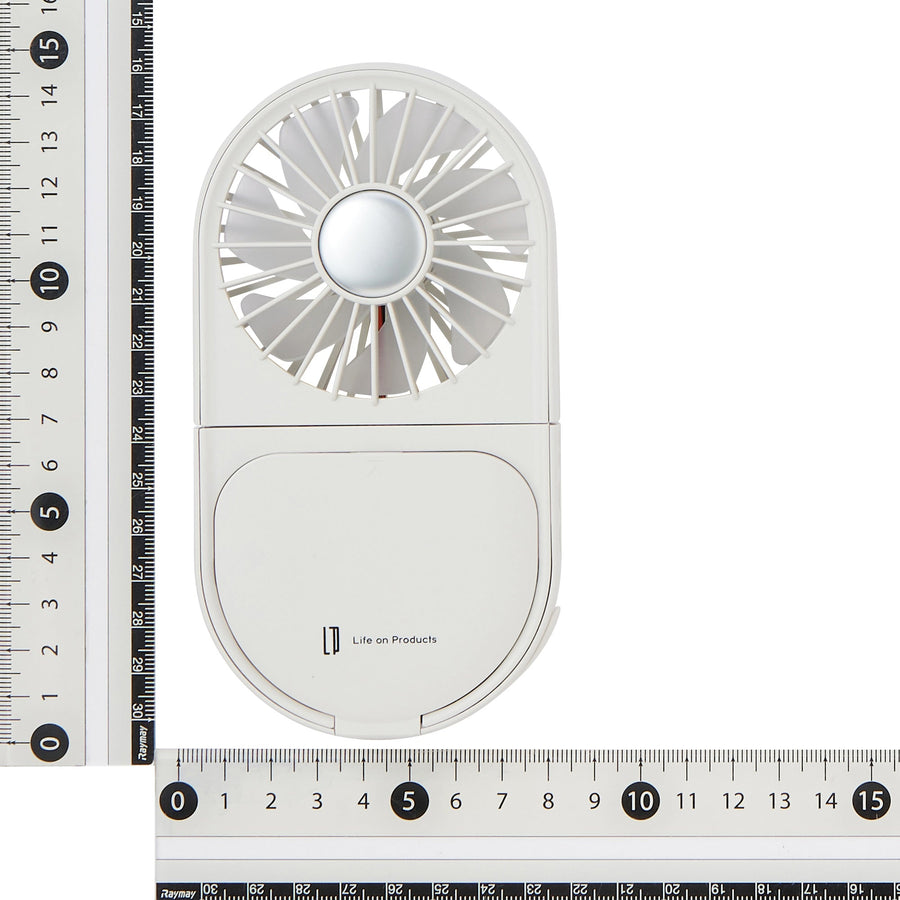 LEDミラー付スリムファン ホワイト