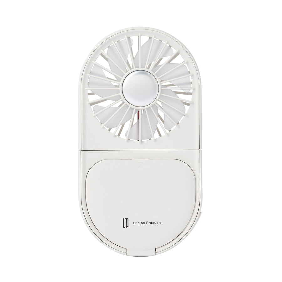 LEDミラー付スリムファン ホワイト