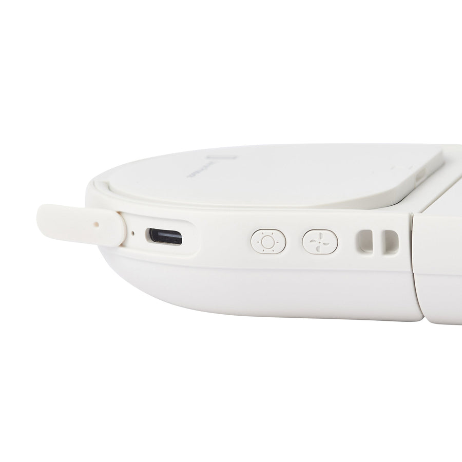 LEDミラー付スリムファン ホワイト