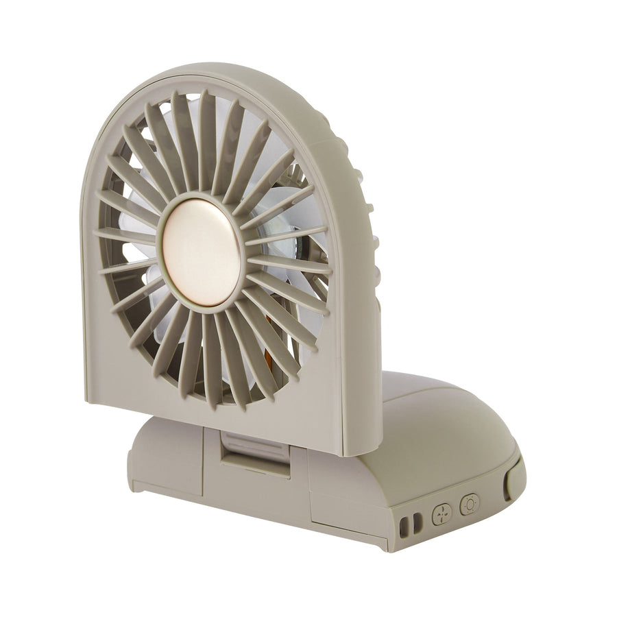 LEDミラー付スリムファン グレー