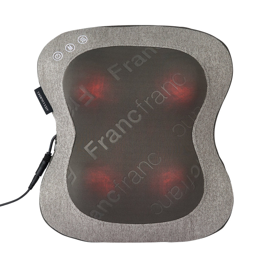 ルルド マッサージクッション スリム 3 ライトグレー