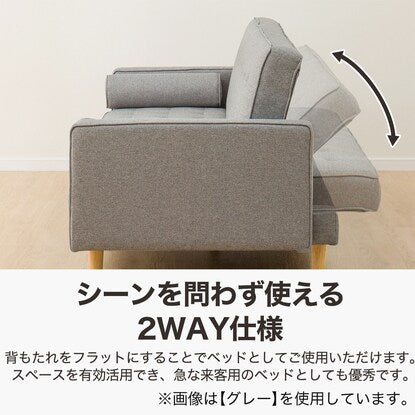 Cushioned sofa bed (HM01B DBR)