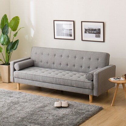 Cushioned sofa bed (HM01B GY)