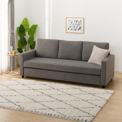 3-seater fabric-covered sofa bed (Noark 2, water-repellent type, DGY)